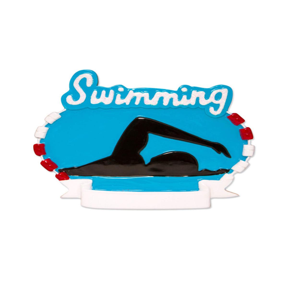 3 Inch Swimming Customizable Ornament  Celebrate Every Stroke, Victory & Milestone