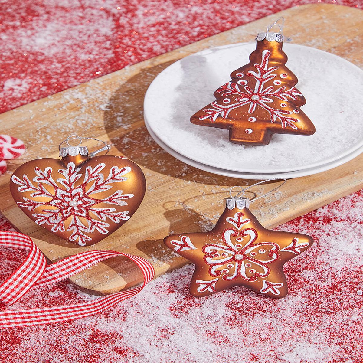 3 Inch Glass Gingerbread Ornament  Add Sweet Sparkle to Your Christmas Dcor