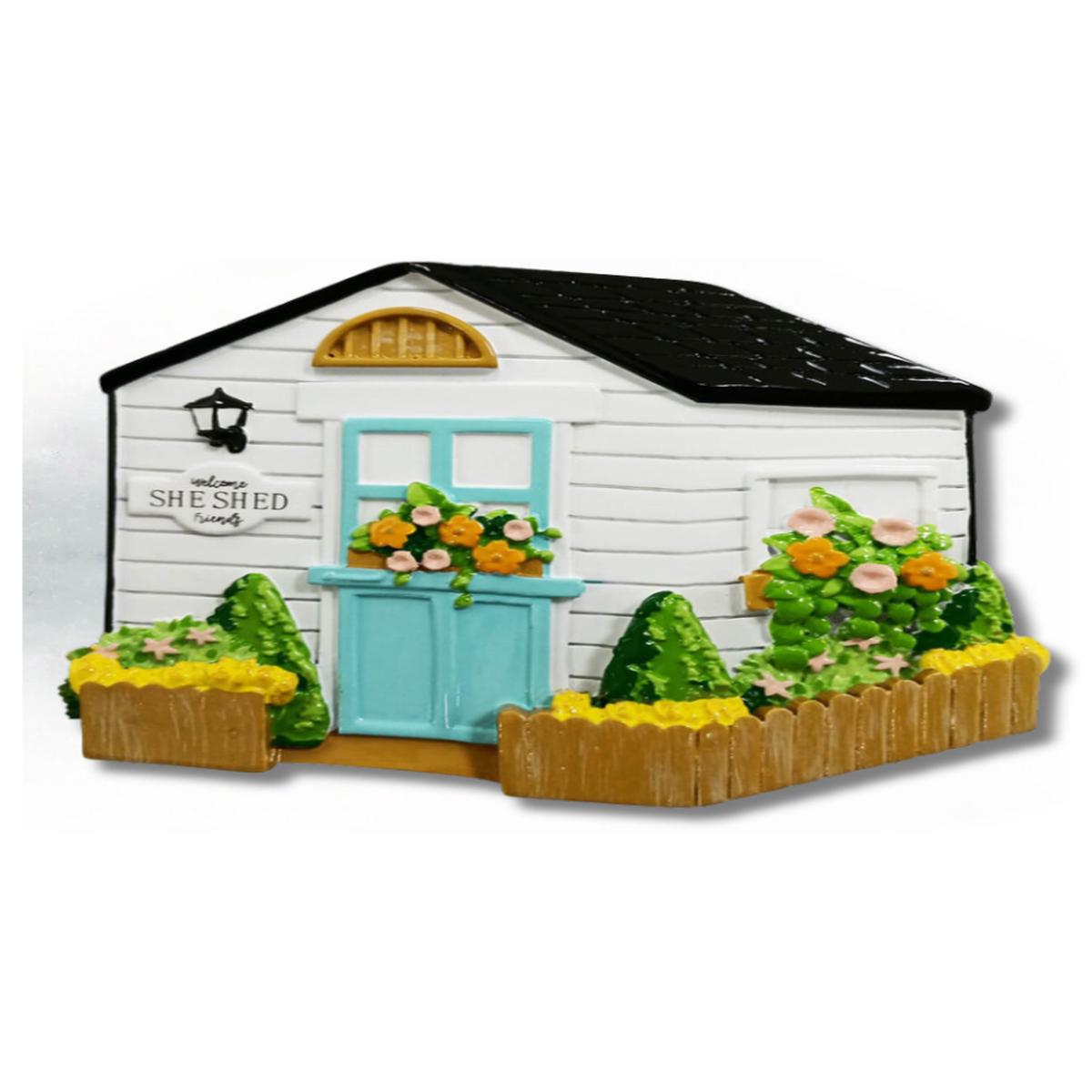 3 Inch She Shed Customizable Ornament  Celebrate Creativity, Passion & Personal Space