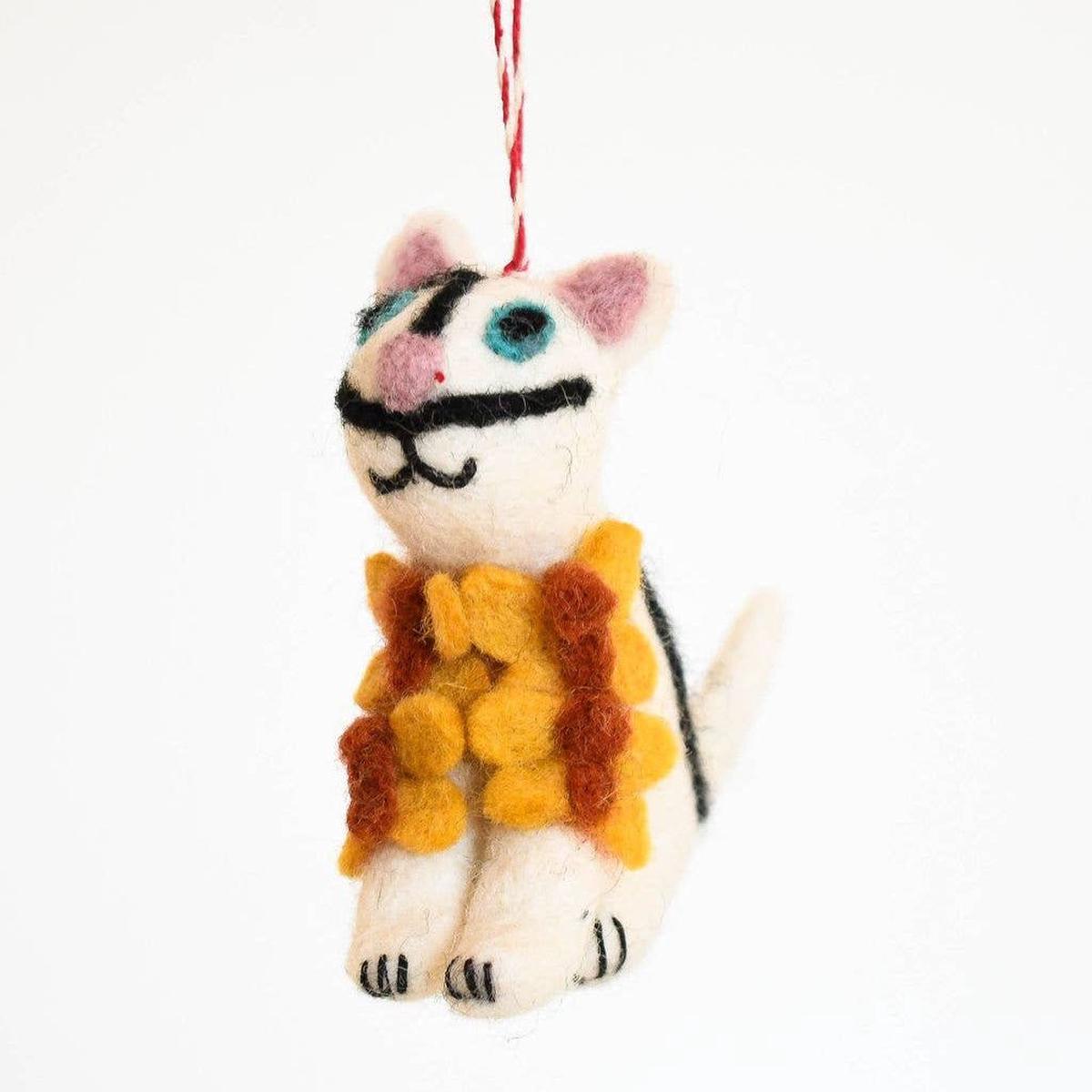 Niaski Salvador Catli Felt Decoration  Handmade Fair Trade
