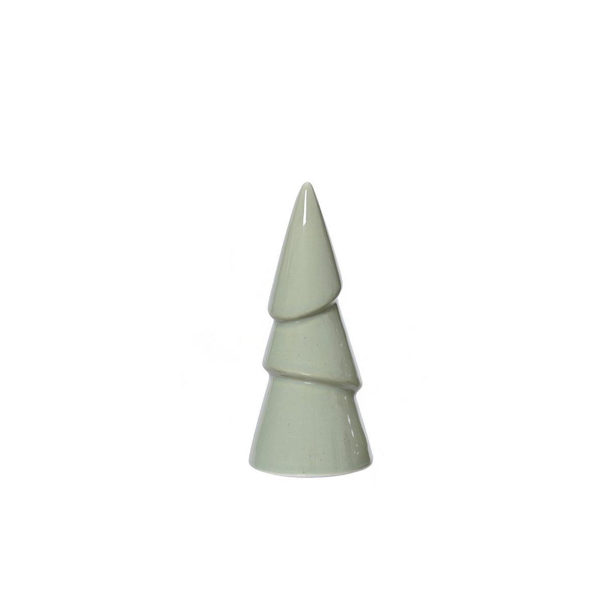 Pale Green 3 Teir Slant Tree Shaped Christmas Decoration
