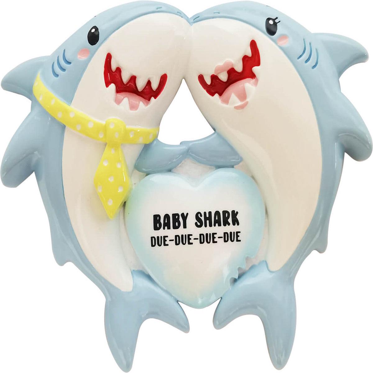 Were Expecting Shark Family Personalizable Ornament