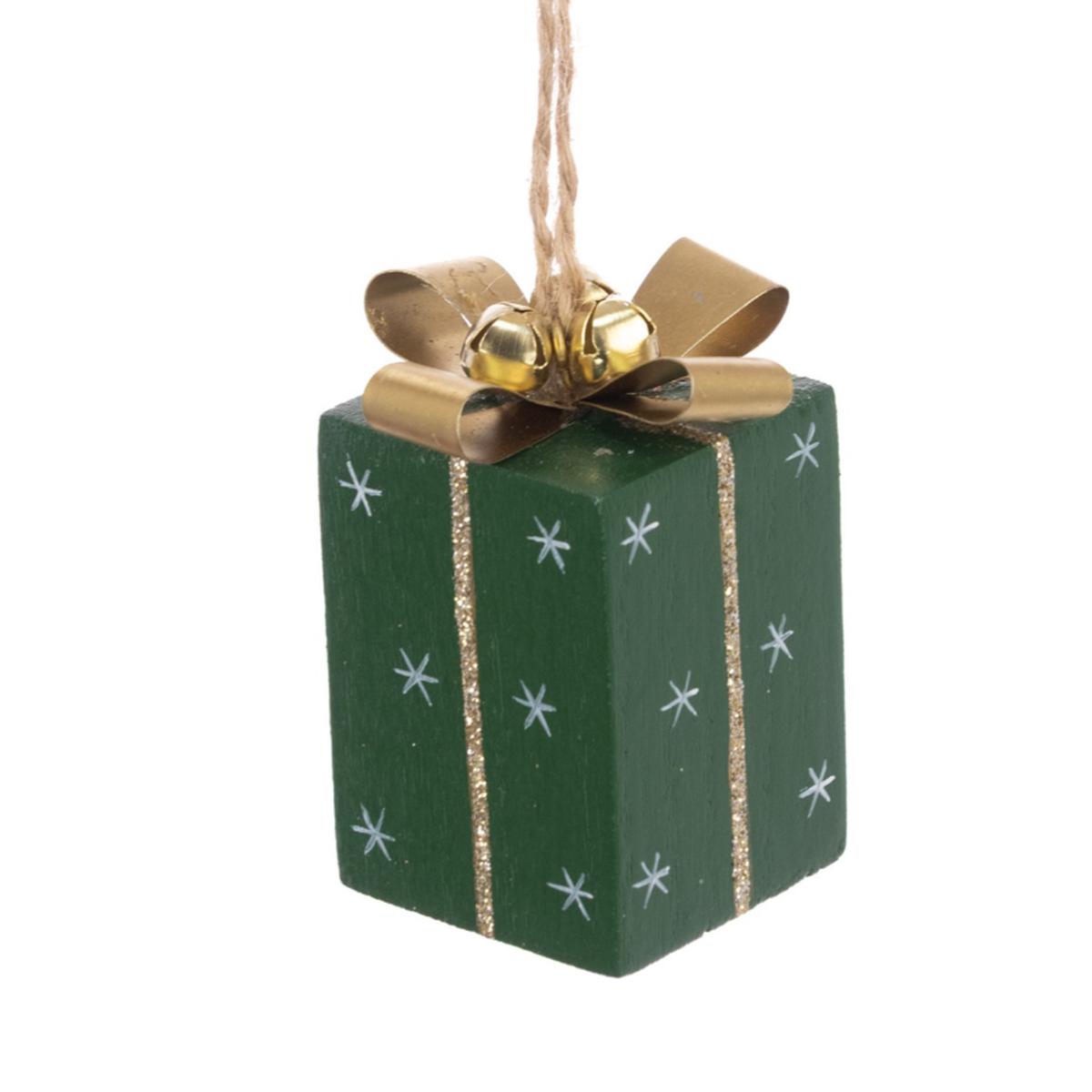 Wooden Gift Decoration - Green