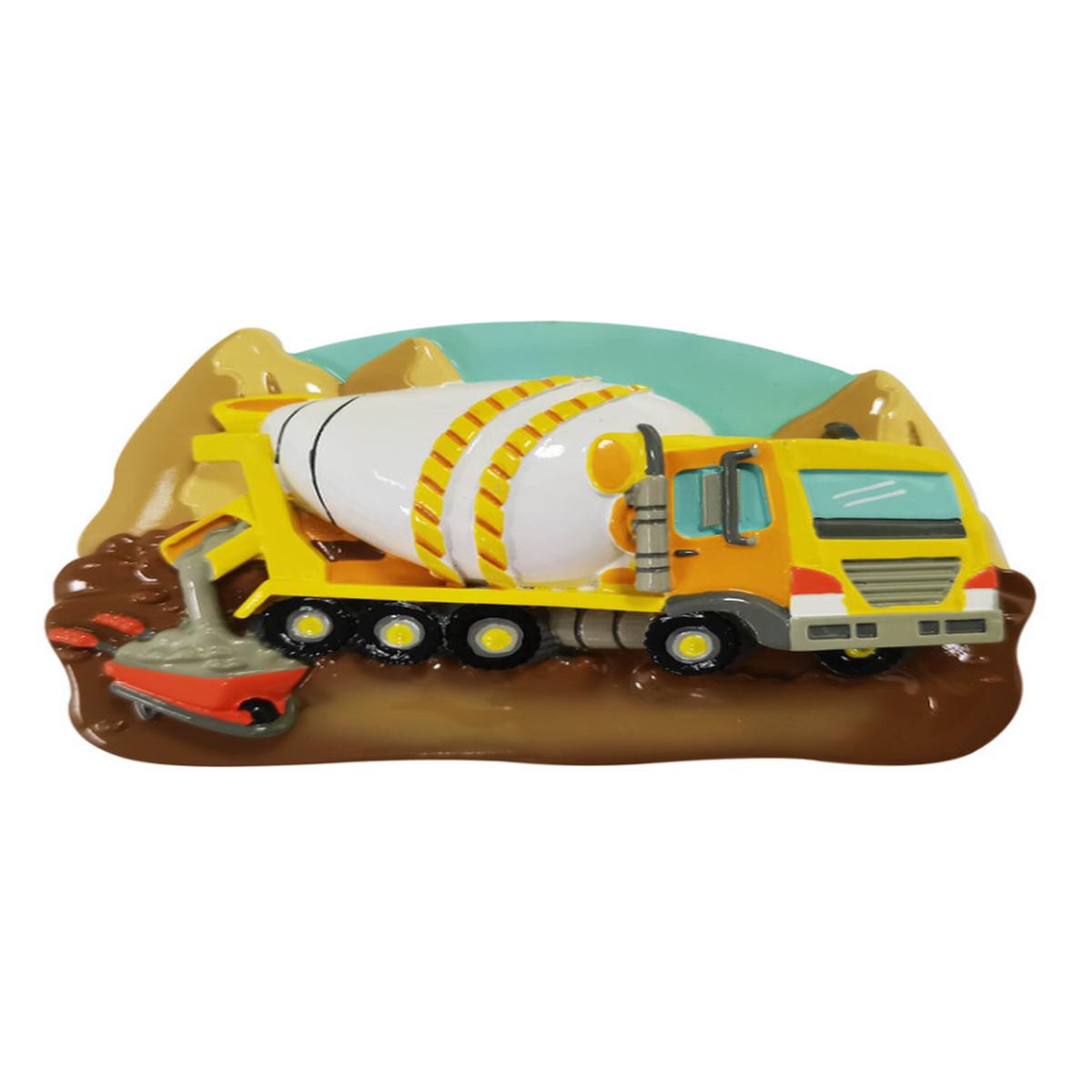 3.5 Inch Cement Truck Customizable Christmas Ornament Keepsake