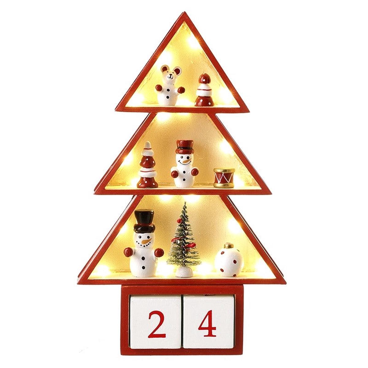 Red & Cream Tree Advent