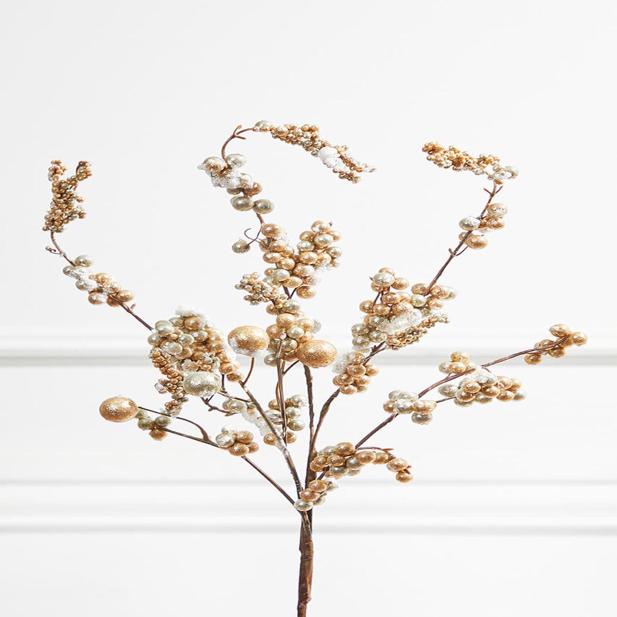 18 Inch Frosted Iced Dew Berry Christmas Spray
