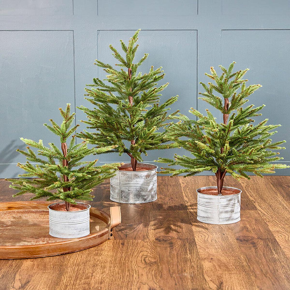 19 Inch 29 Inch Christmas Pine Tree Set of 3