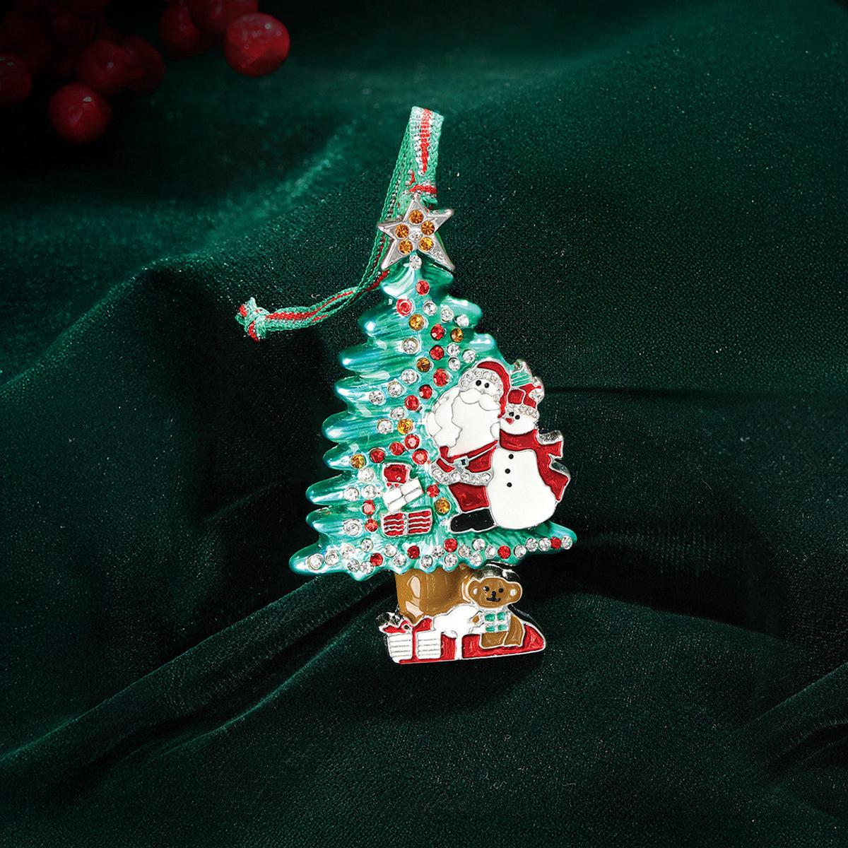 Newbridge Silverware Santa & Snowman Christmas Tree Decoration -New 2025