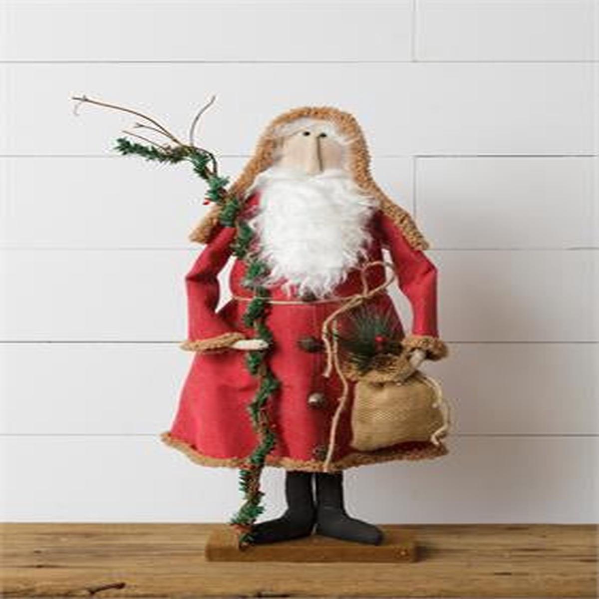 PRIMITIVE SANTA - Holding Sack and Stick