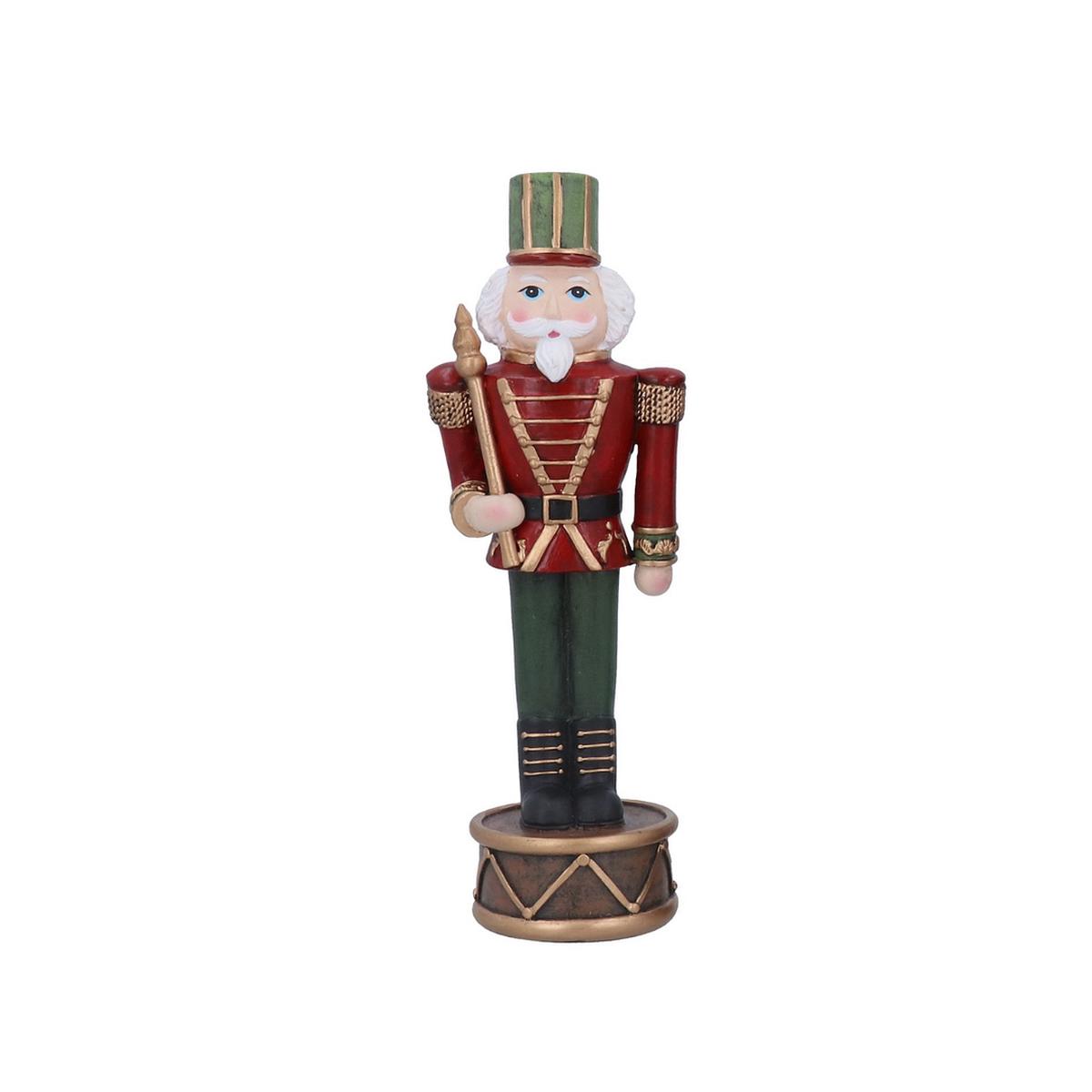 Resin Nutcracker with Sceptre Ornament