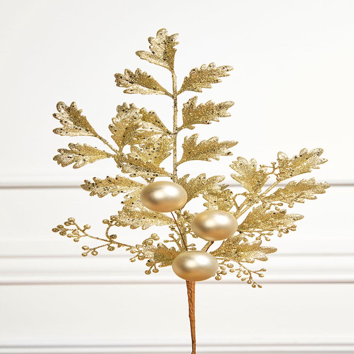 22 Inch Ball Bead Spray Gold