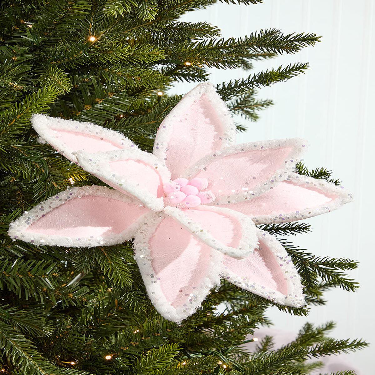 22 Inch Winter Freeze Poinsettia Stem