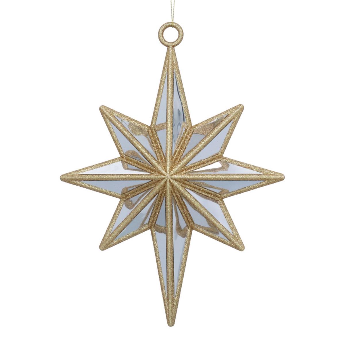 28cm Gold Mirror Star Decoration