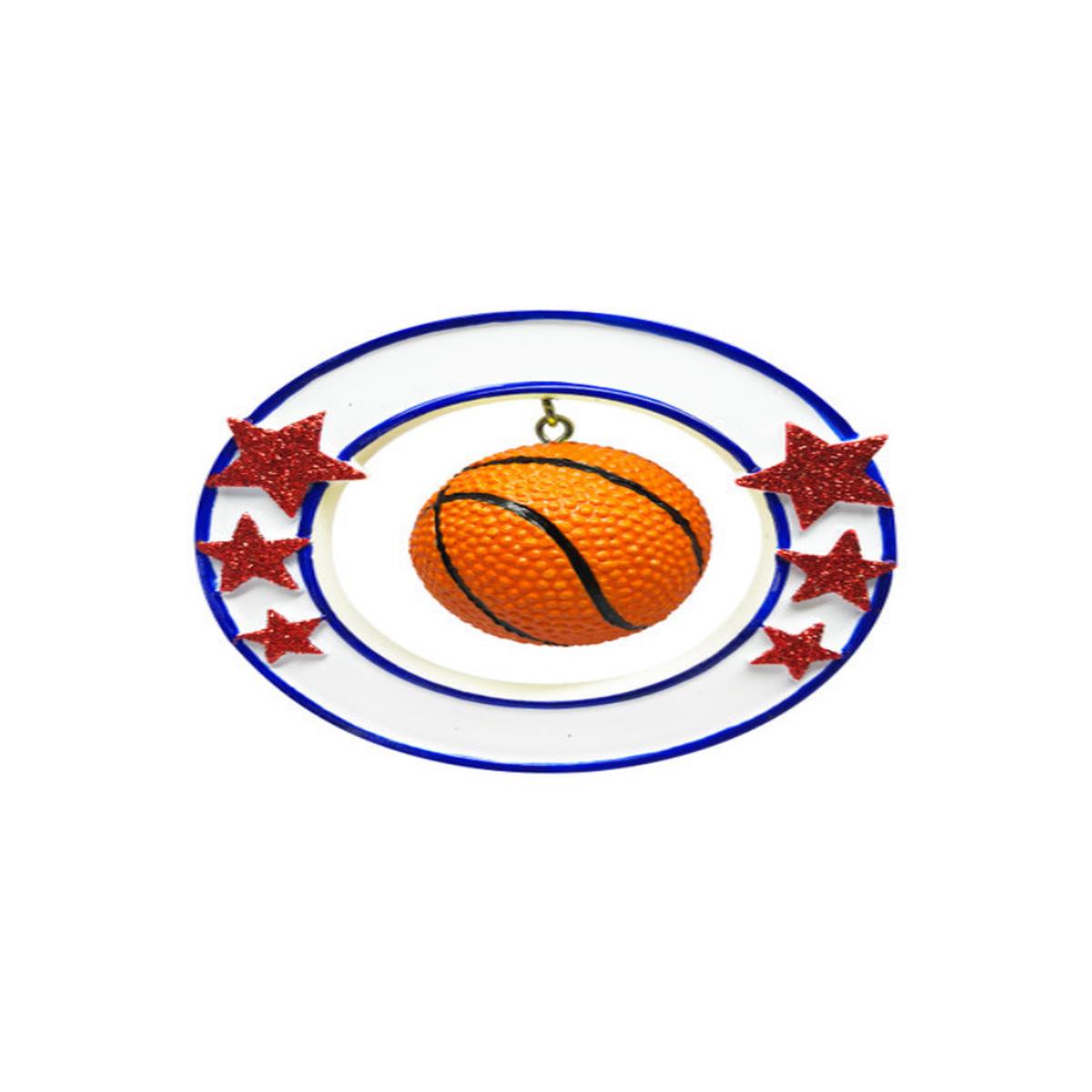 3 Inch 3D Basketball Customizable Christmas Ornament Keepsake