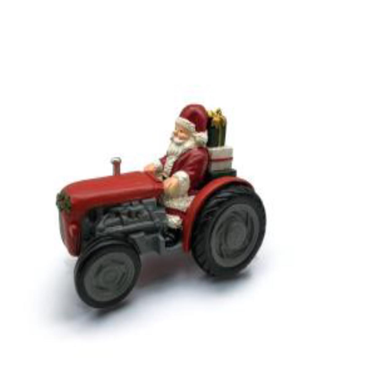 Santa on Traditional Tractor