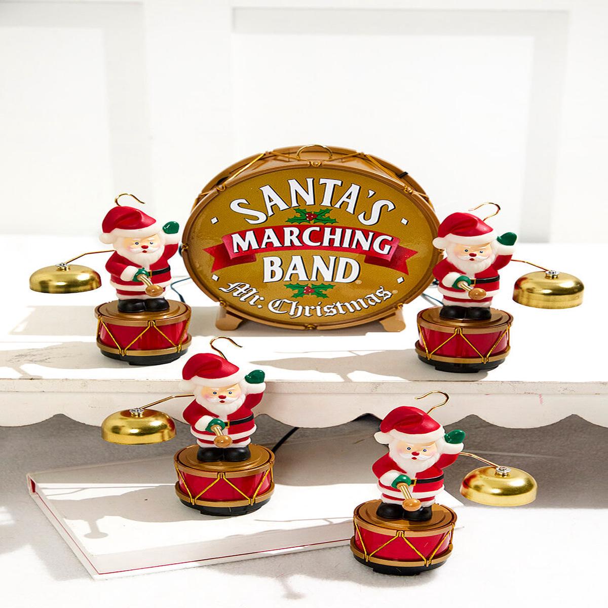 Santas Marching Band Animated Musical Holiday Christmas Tabletop Dcor