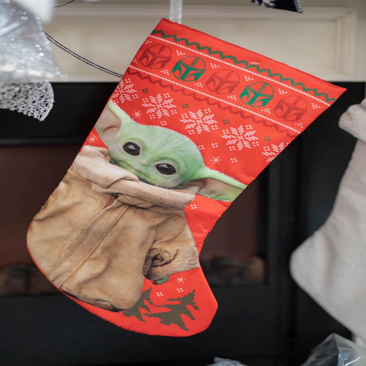 Star Wars Baby Yoda Christmas Stocking Festive Holiday Decor for Kids