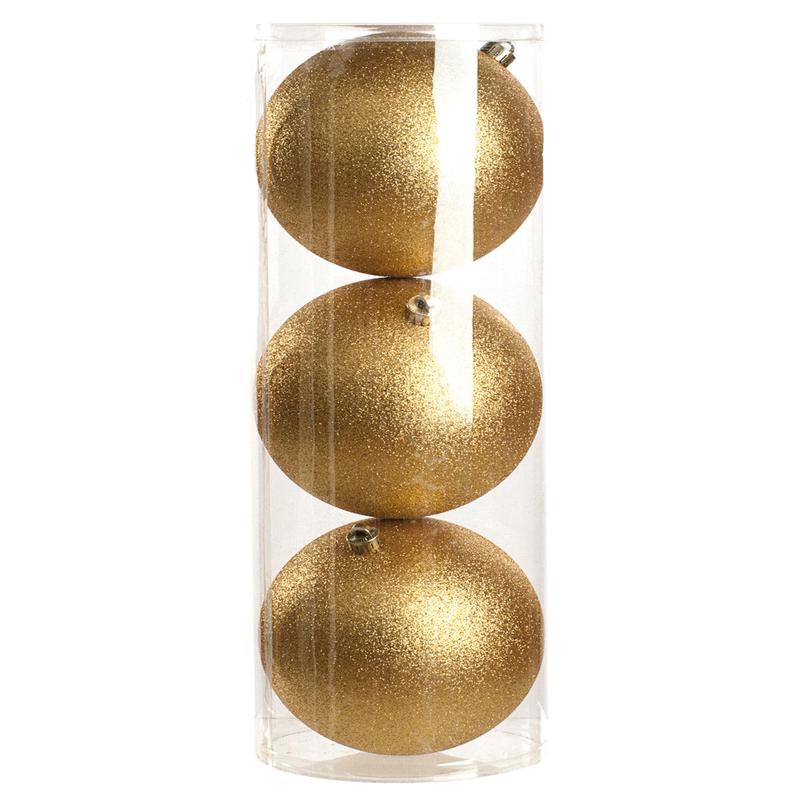 Champagne Gold - 3 x Glitter balls in drum
