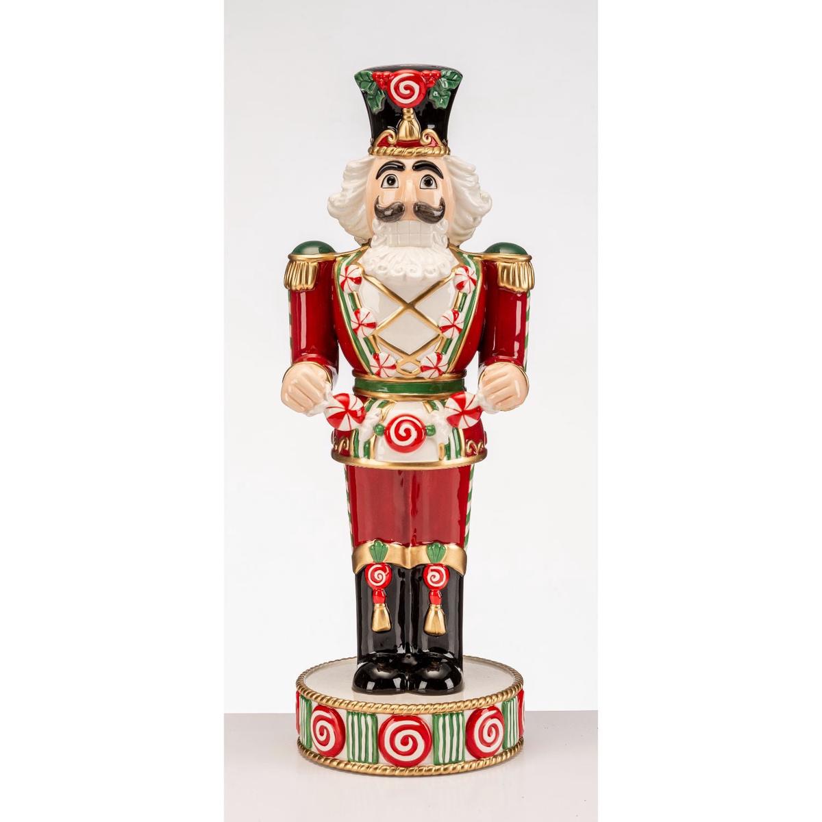 FITZ & FLOYD Nutcracker Soldier 43cm Christmas Decoration Porcelain