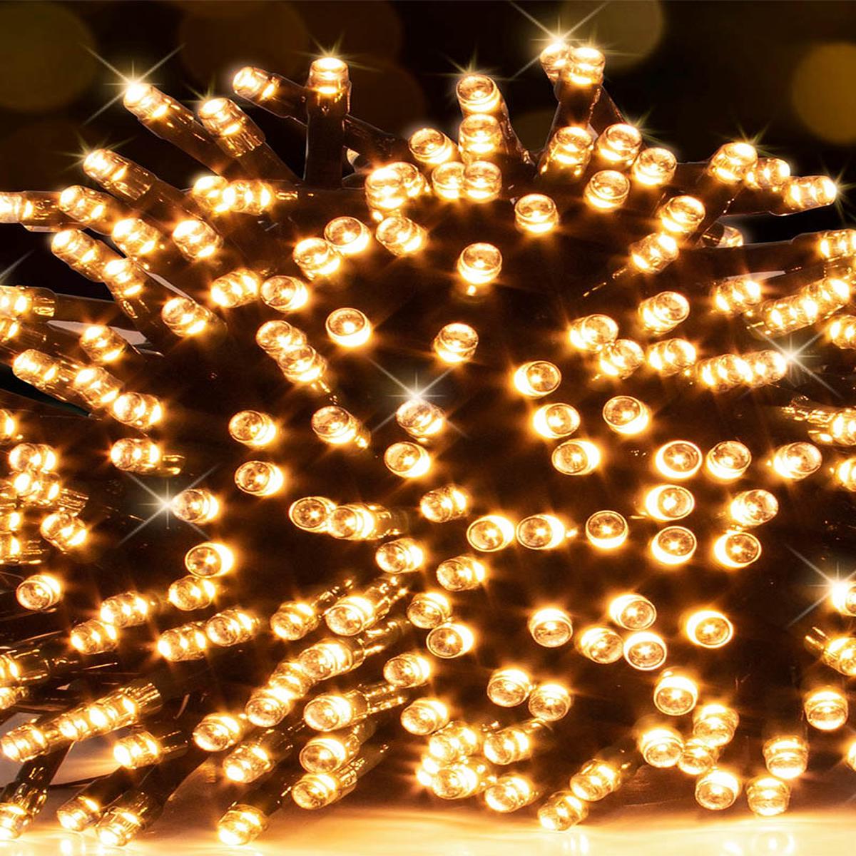 Flashing Vintage Gold 600 Piece LED Fairy Lights