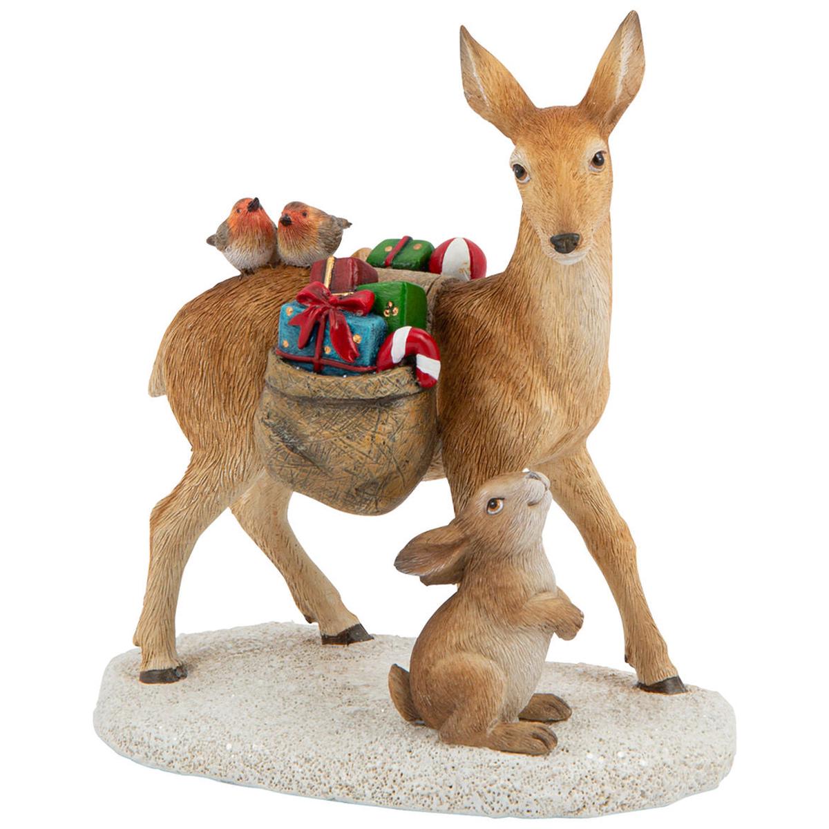 VILLEROY & BOCH Winter Collage Accessoires Deer Gifts 14cm Christmas Decoration