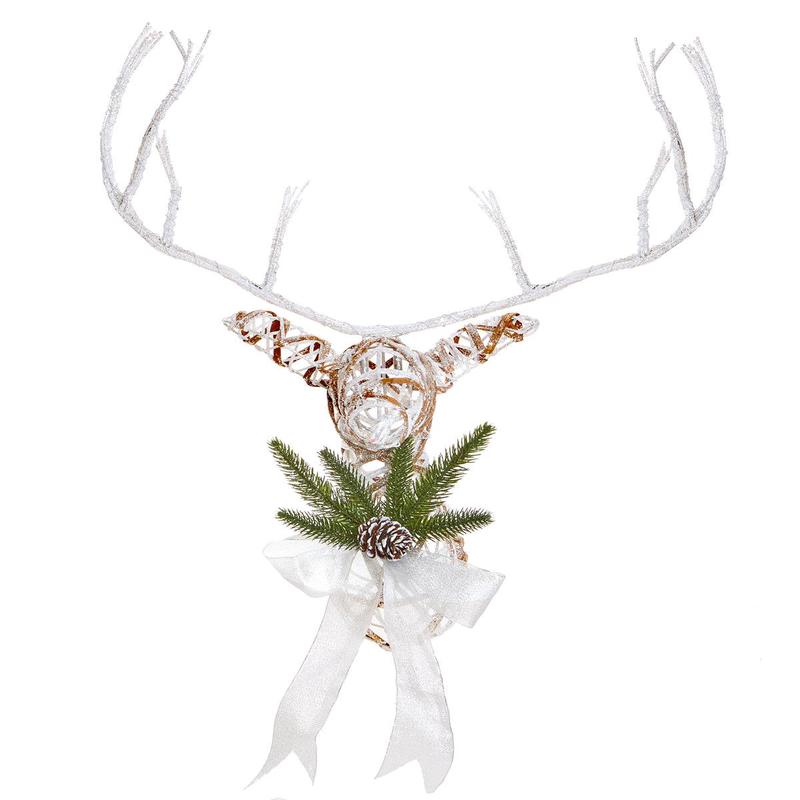 White - Small rattan reindeer