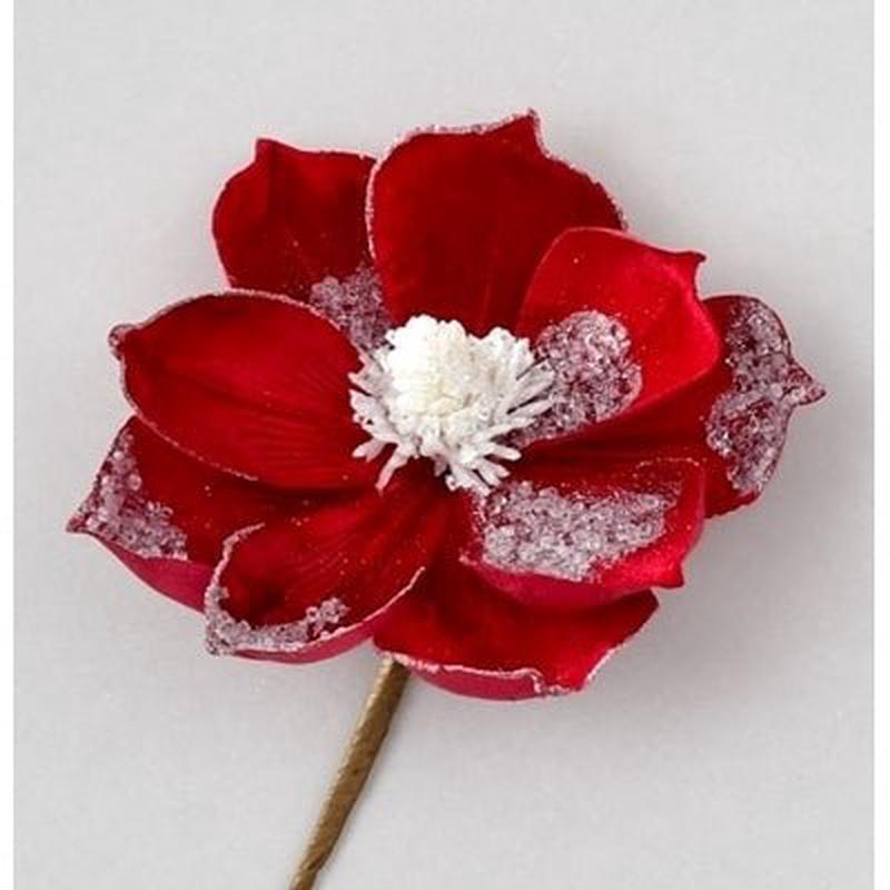 56cm Velvet Magnolia Red