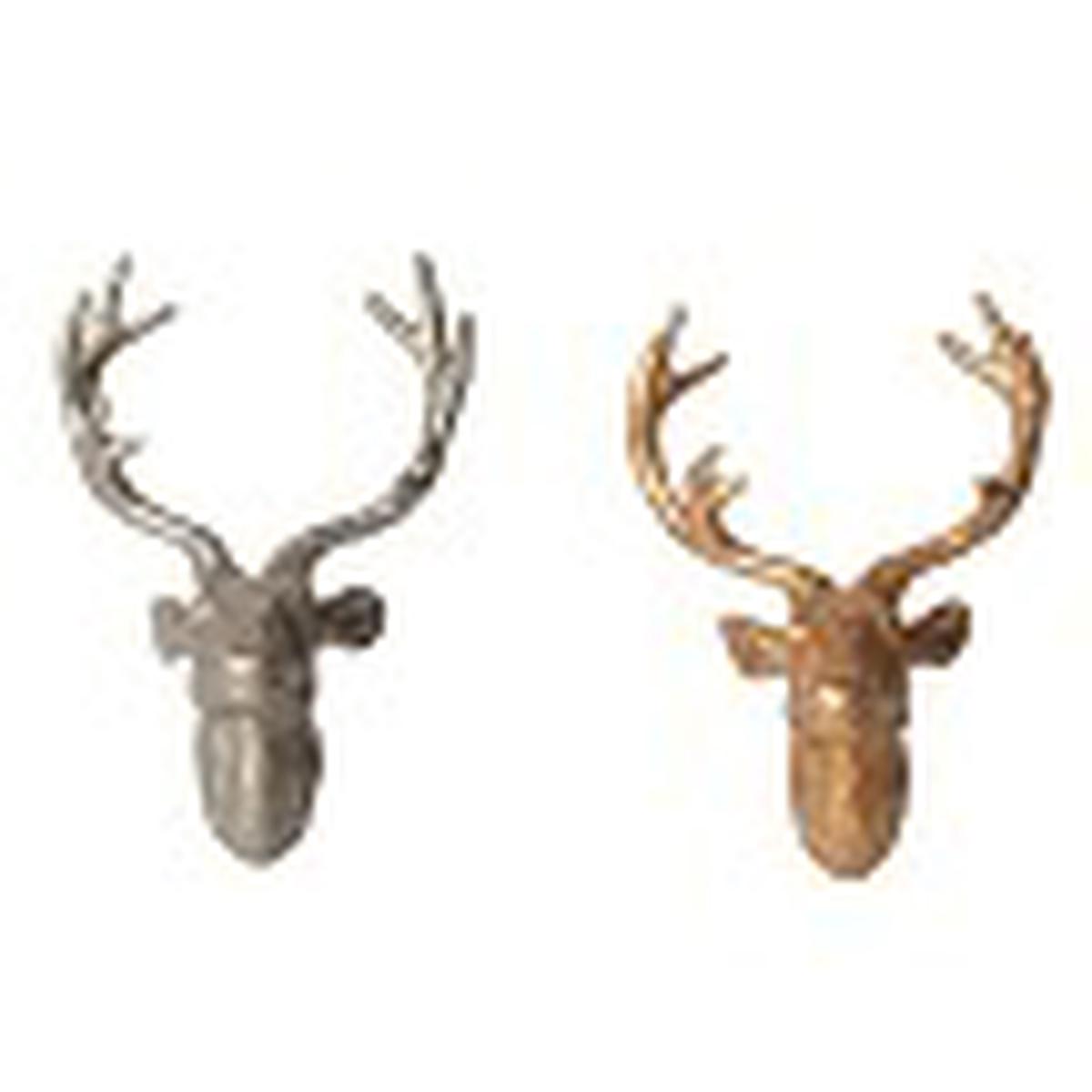 Dekorasyon Gifts DG CM-RH-G Paper Mache Deer Head Decor, Gold