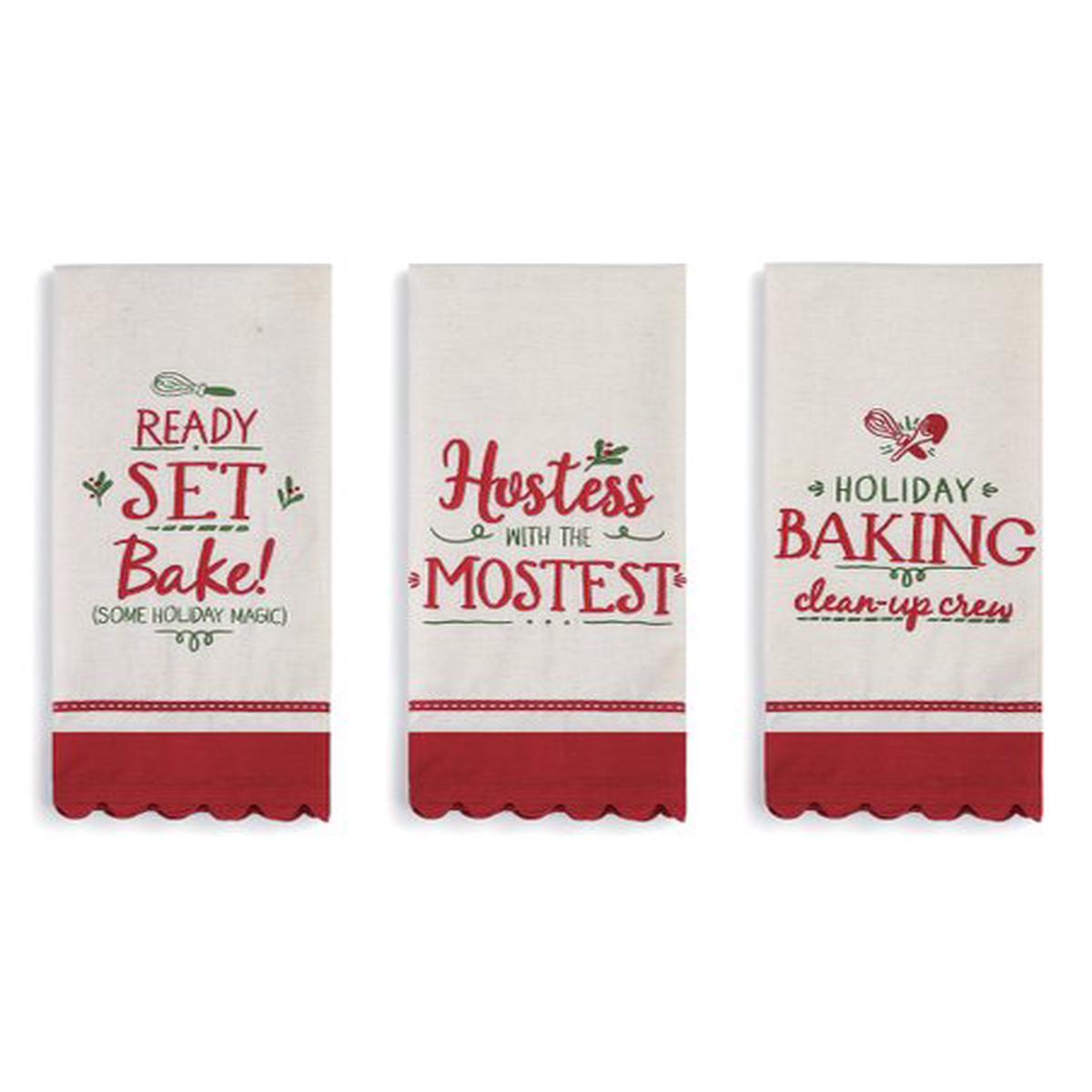 Demdaco 2020190003x Holiday Baking Tea Towel