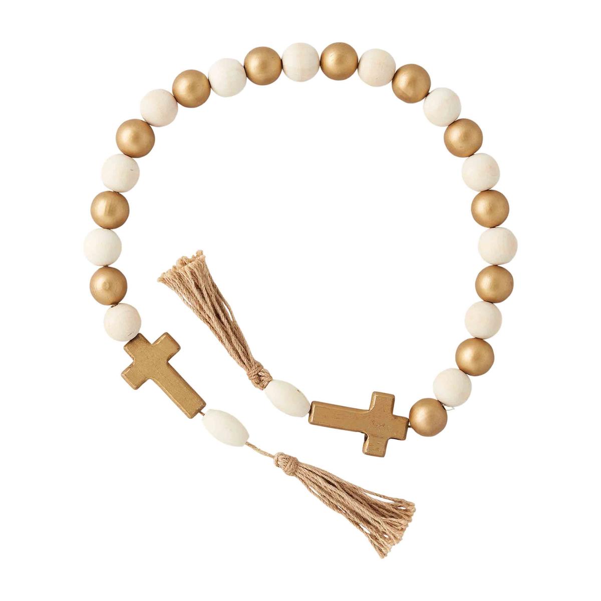 Mud Pie MP 40990030x Gold & Wood Bead - 2 Styles