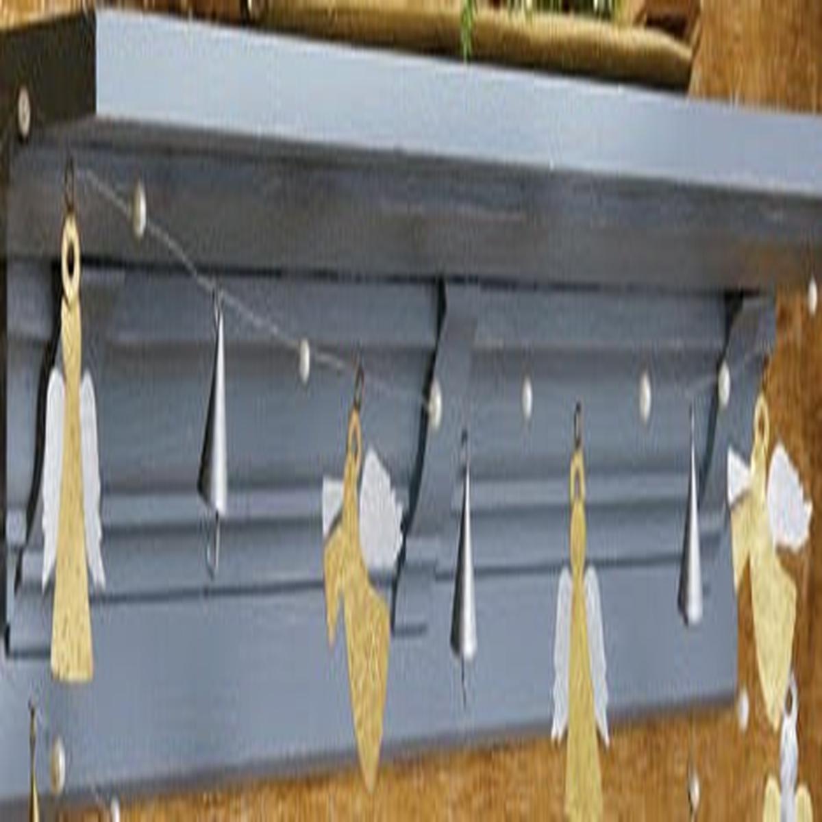 Mud Pie MP 42600390x Tin Angel Garland - 2 Colors