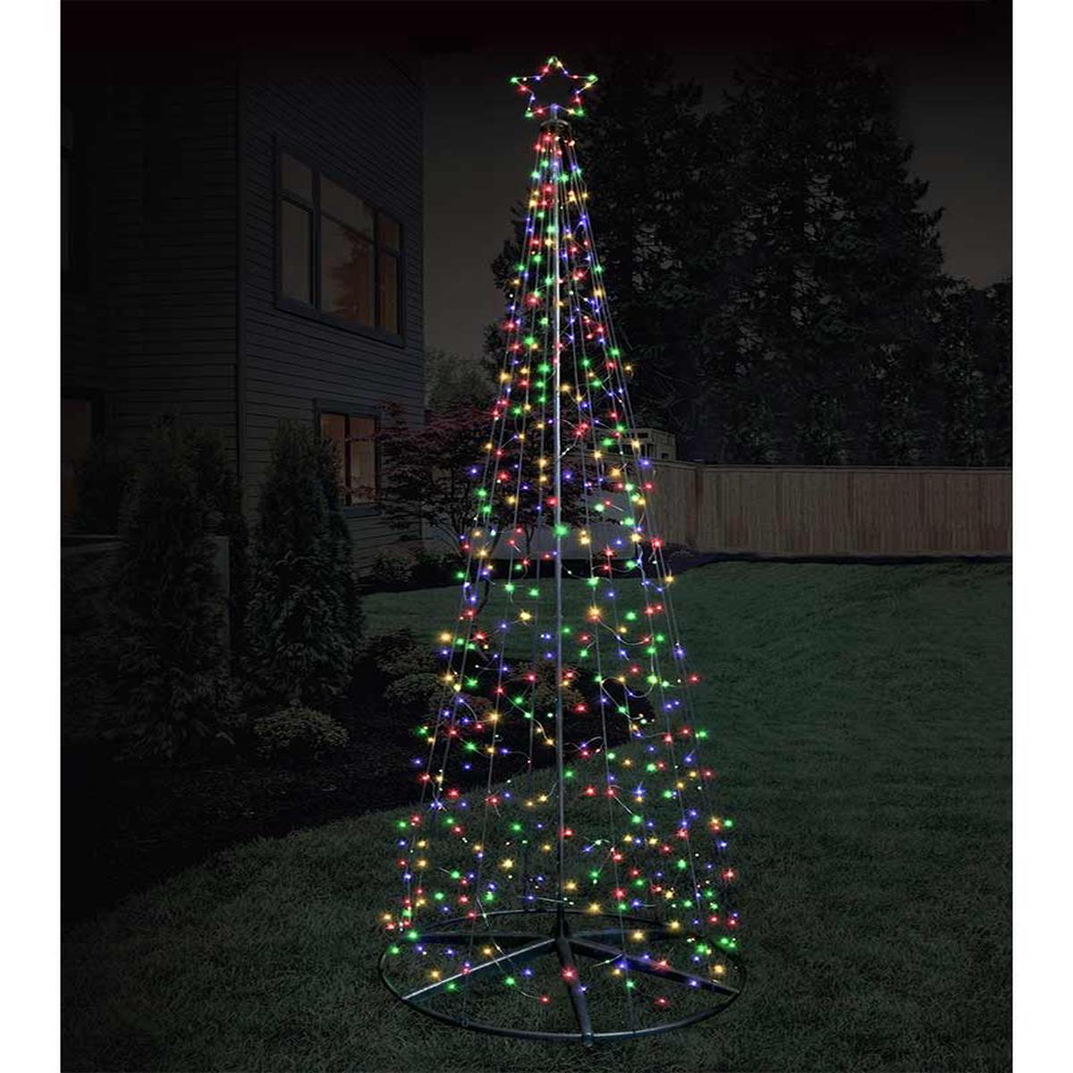 Multicolour Front Yard Net Light Tree LED Christmas Lights 3m