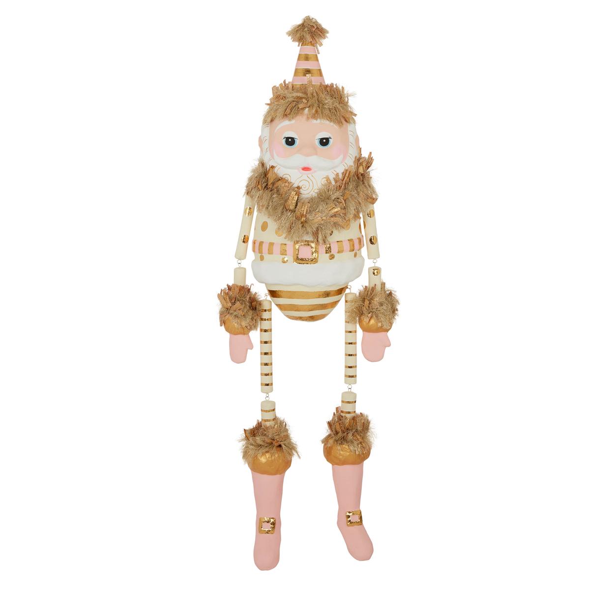 Papa Noel Ornament Blush and Cream 72