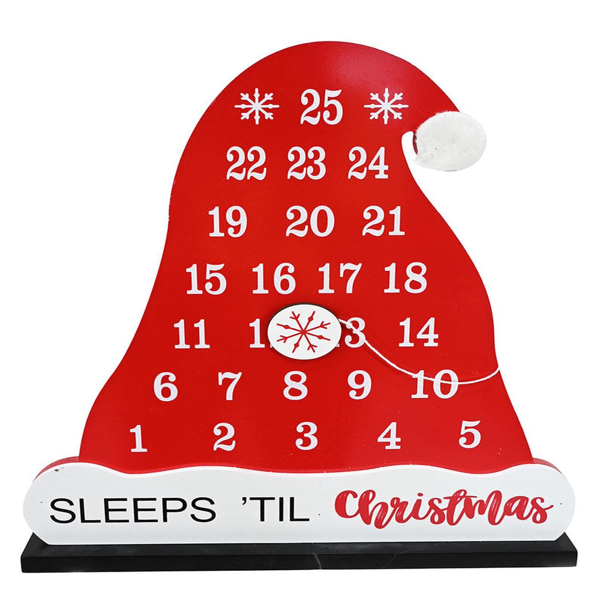 Santa Hat Magnetic Christmas Countdown Decoration 34cm