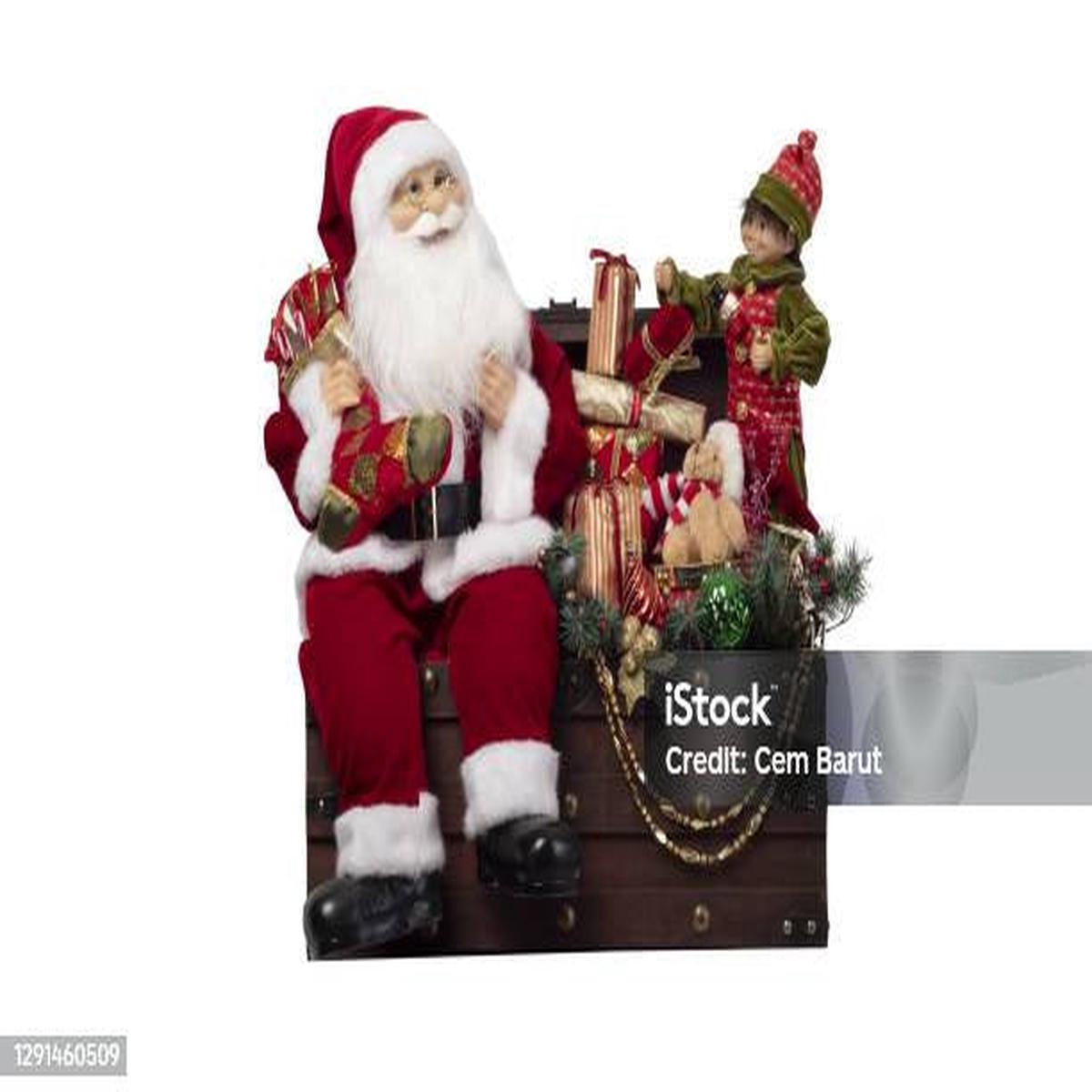 Santa Sitting on Chest