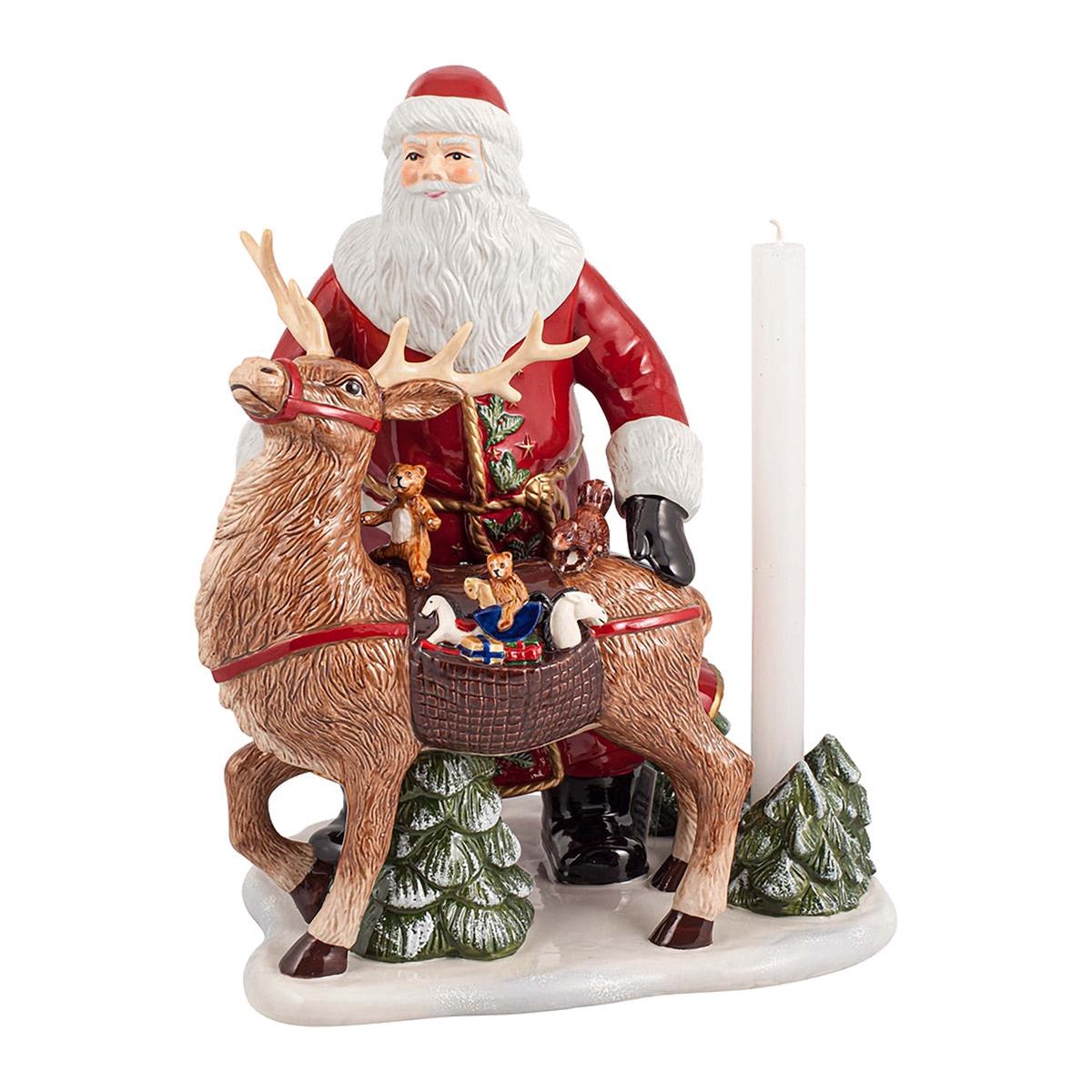 VILLEROY & BCOH Christmas Toy's Memory Santa Claus with Deer 35cm Decoration