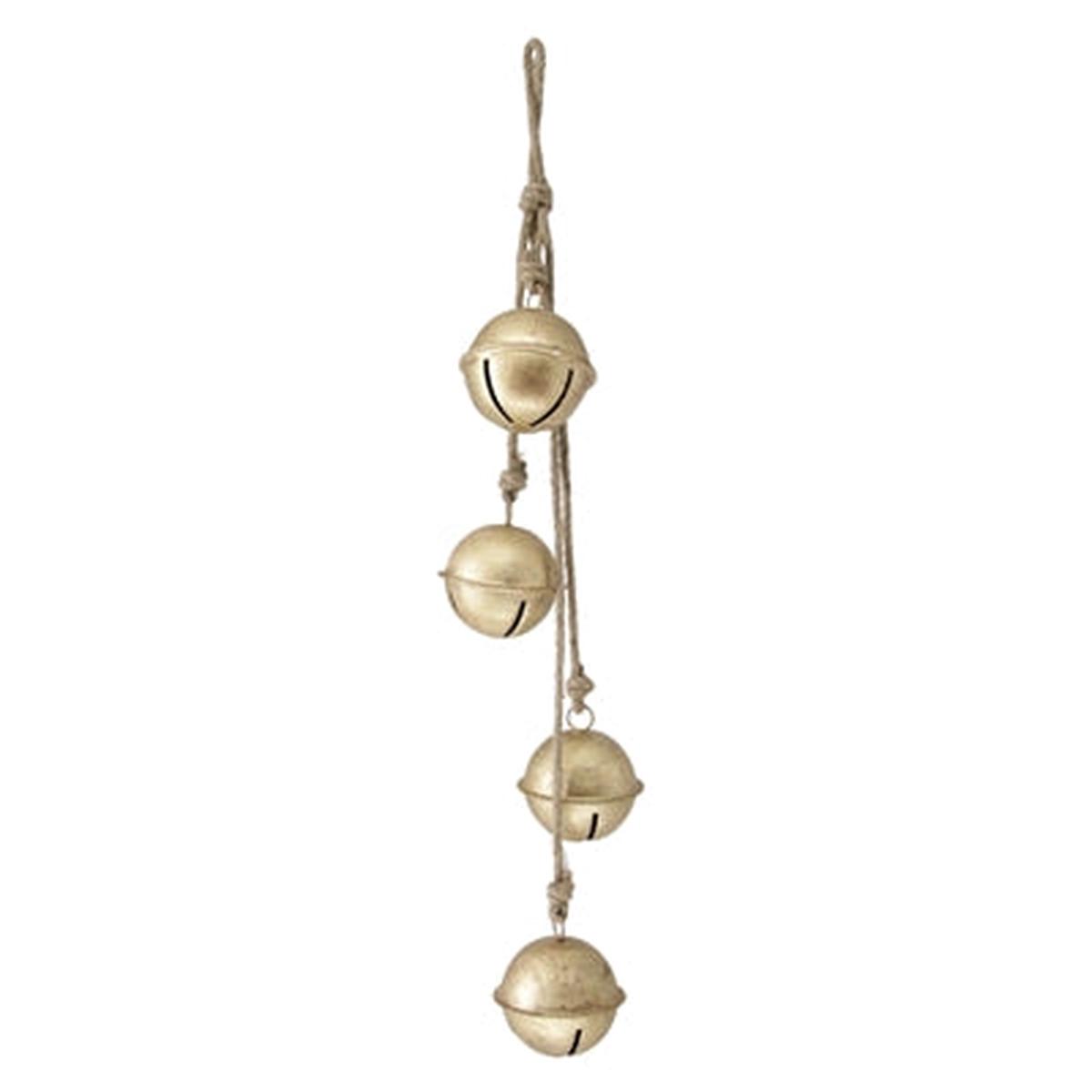 Wing Tai Trading WTT 25MXI906 Round Gold Bells Hanger, 26in