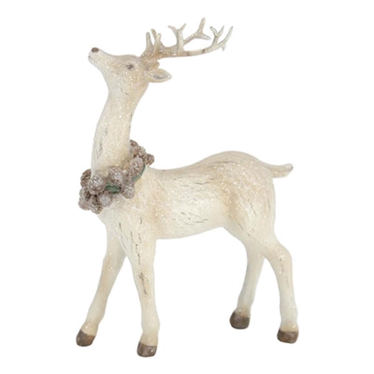Wing Tai Trading WTT RXF5975x Resin Deer w/Neck Wreath - 2 Styles
