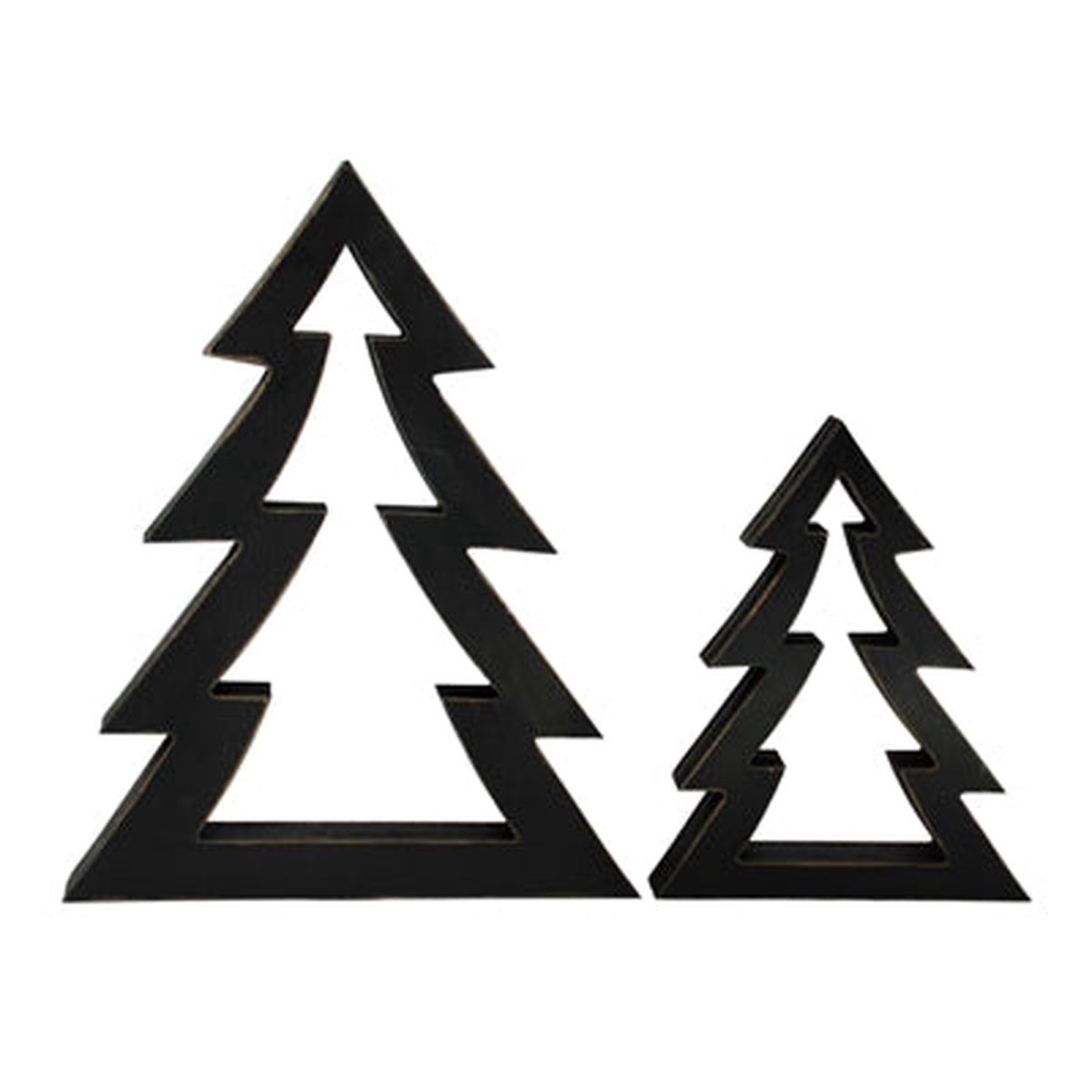 Wing Tai Trading WTT WXF43698-2S Black Tree Cutouts - 2 sizes