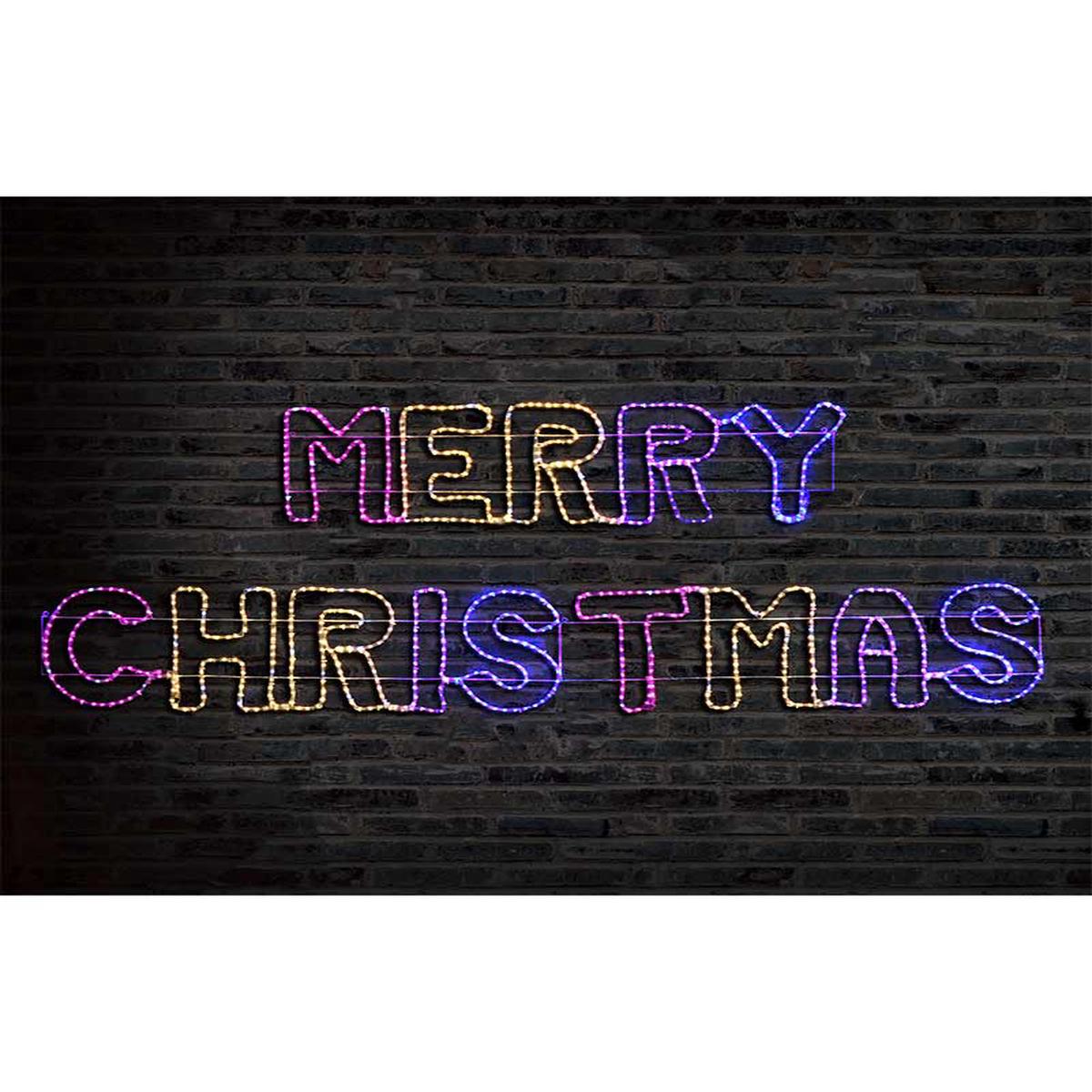 Carnival Giant Merry Christmas Ropelight LED Christmas Lights