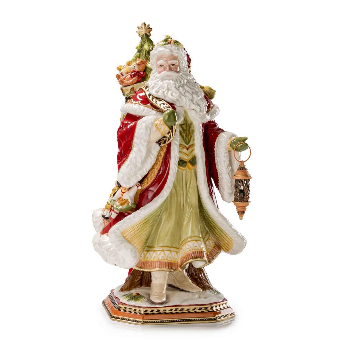 FITZ & FLOYD Figure Statue Santa Claus Decoration 50cm Porcelain
