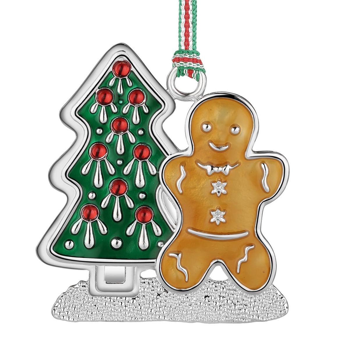 Newbridge Silverware Gingerbread Man Christmas Tree Hanging Decoration-New 2024