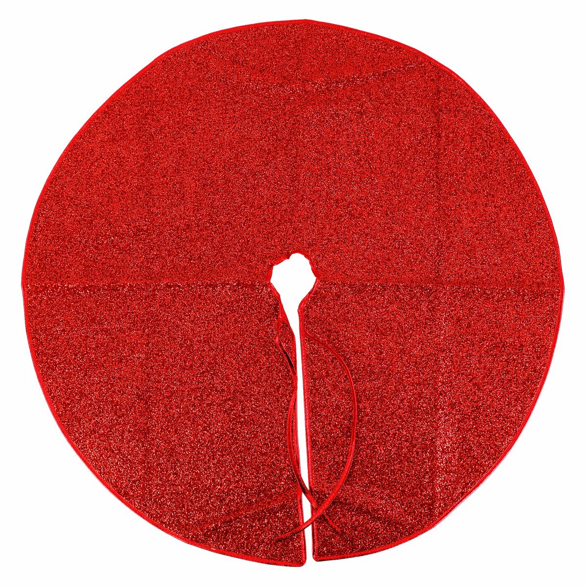 Plush Red Christmas Tree Skirt 90cm