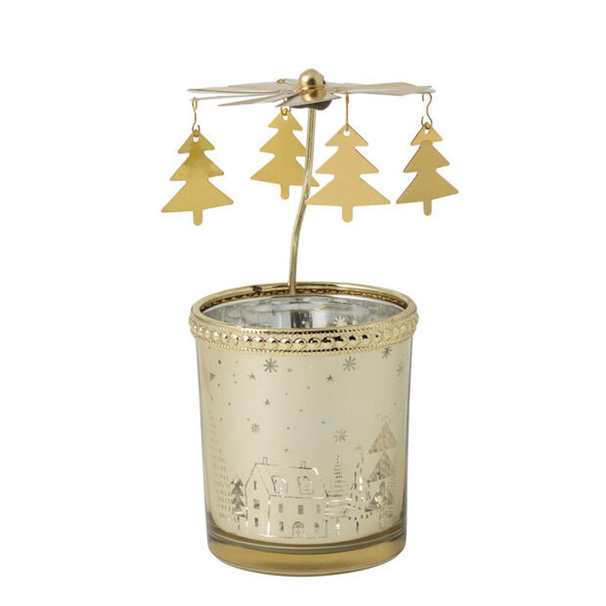 VILLEROY & BOCH - Winter Collage Accessoires Gold Glass Lantern 13cm Christmas Decoration