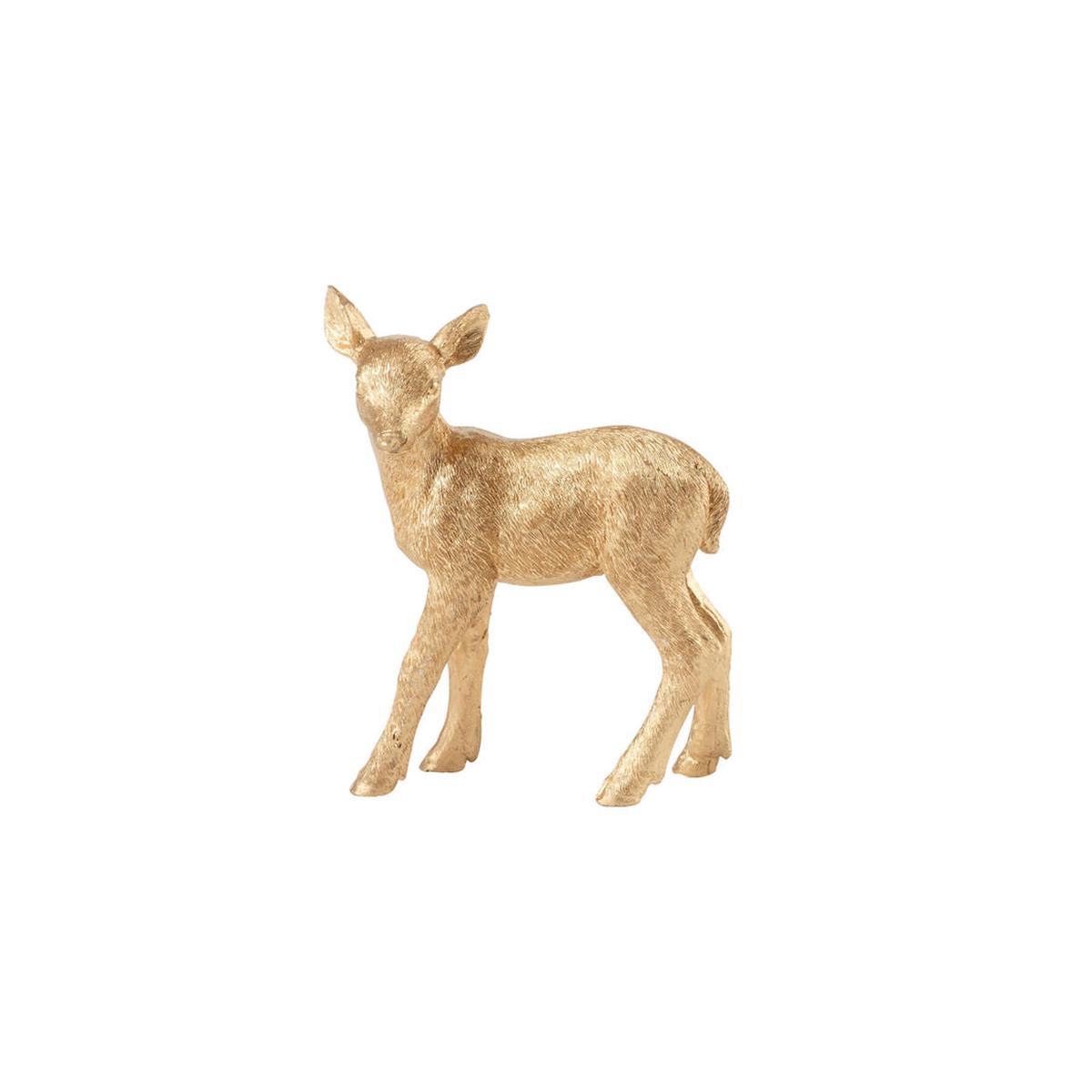 VILLEROY & BOCH Winter Collage Accessoires Roe Deer Gold 12cm Resin Christmas Decorations