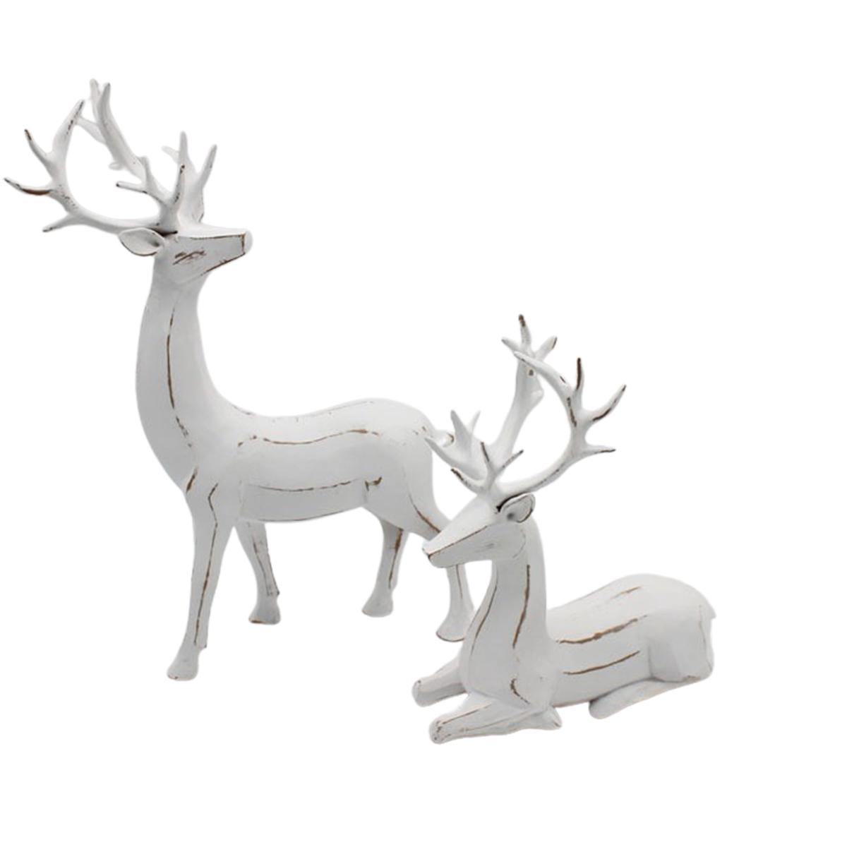 Wing Tai Trading WTT RXF39135 White Resin Deer - 2 Styles