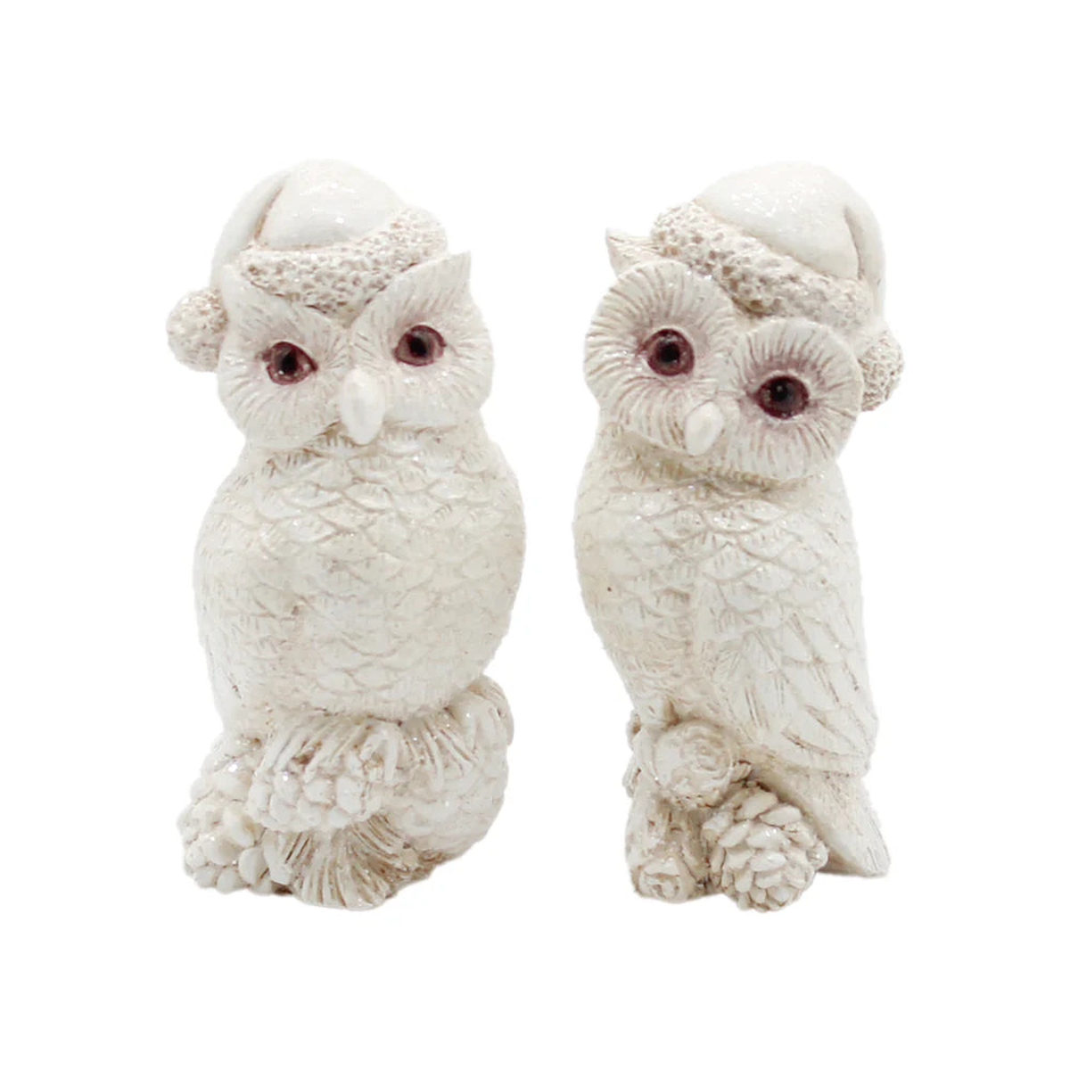 Wing Tai Trading WTT RXF43424xx White and Gray Resin Owls