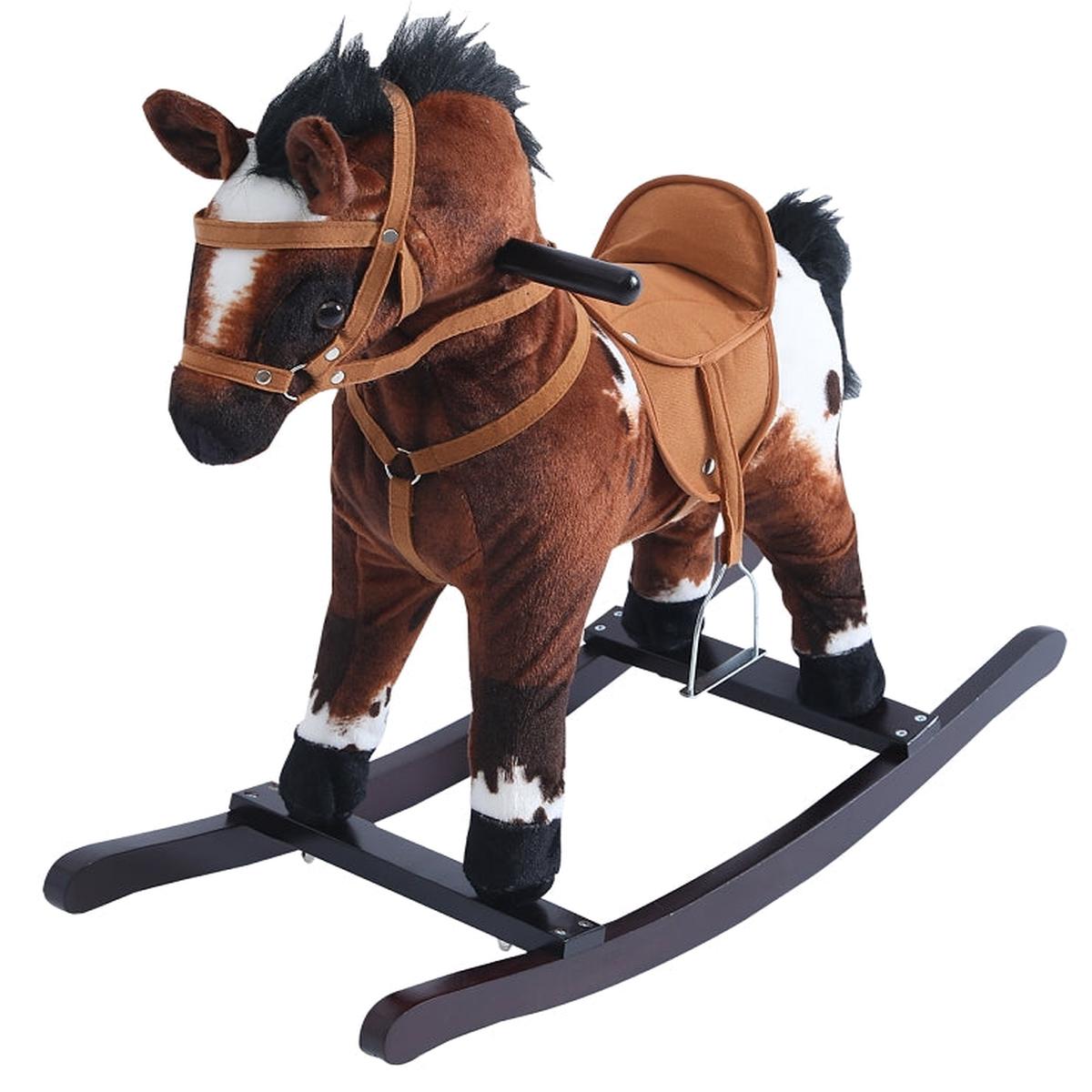 28717 TOY PLUSH HORSE RCKR 29