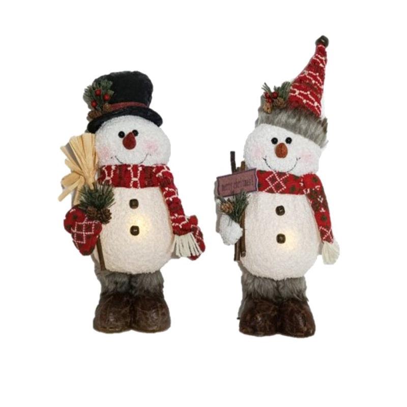 Santas Forest 48903 LED Standing Snowman, B/O, 16 in