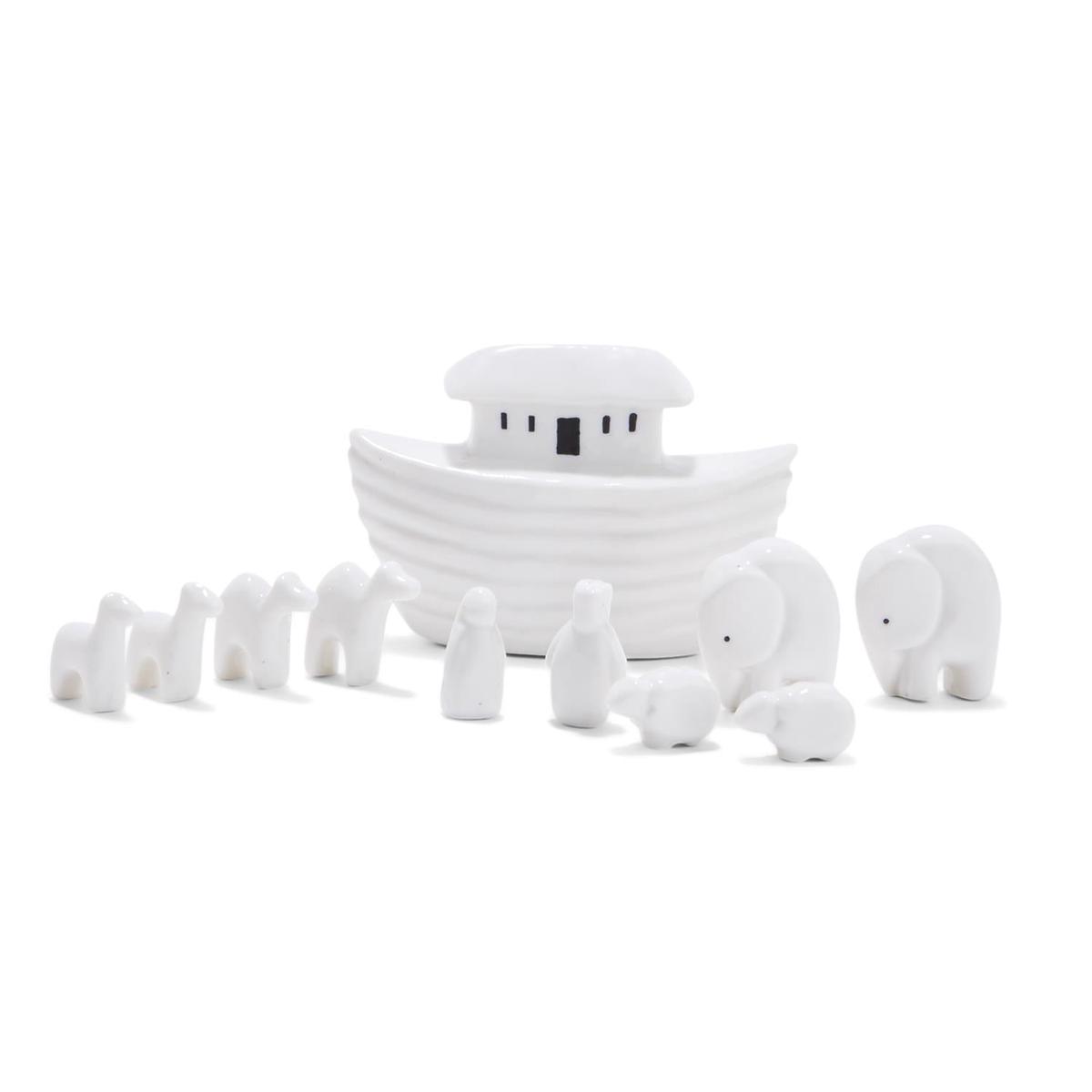 Two's Company TC E1549 11 Pc Miniature Noah's Ark Set in Gift Box
